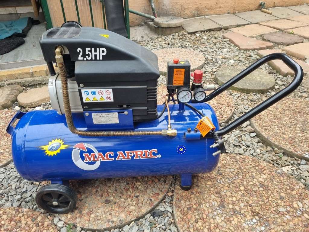 Spray Guns Mac Afric 50 LT 2 5HP Compressor HVLP Spray Gun